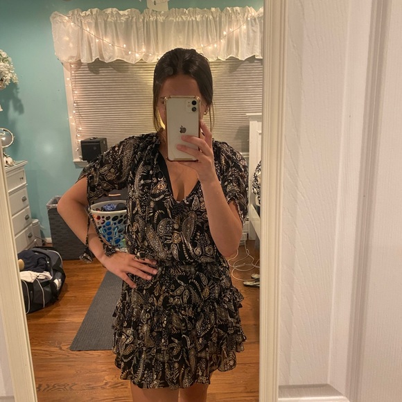 PAISLEY PRINT DRESS - Picture 2 of 3